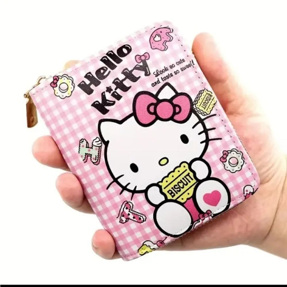 3 for 26$ - Hello Kitty Wallet Cardholder Short Wallet Zippered Pink